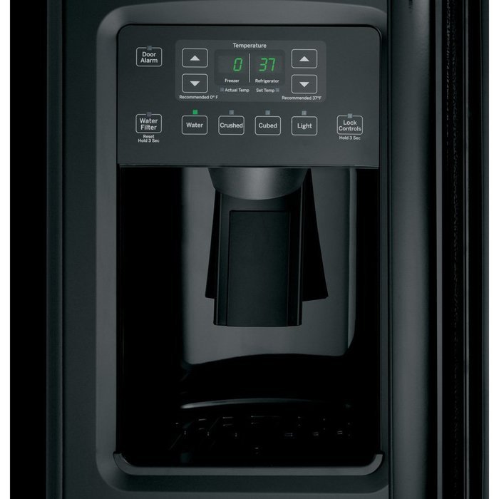 GE GSS23HGHBB 22.5 Cu. Ft. Black Side-By-Side Refrigerator N3