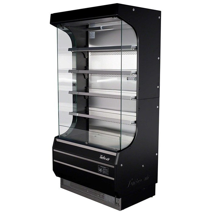Turbo Air TOM40B 39" Full Size Display Merchandiser with Efficient Refrigeration System Anti-Rust Coating Attractive...