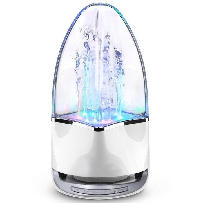 KoTeel Wireless Bluetooth Speaker Water Dancing Speaker for Smartphones Tablets MP3 MP4(White)
