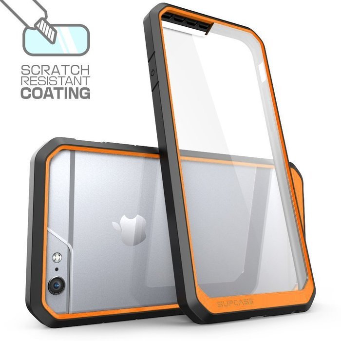 iPhone 6 6S TPU Case,TYoung(TM) 2 in 1 Set Soft TPU Flexible Silicone Frame + Transparent Clear Hard PC Back [... N61