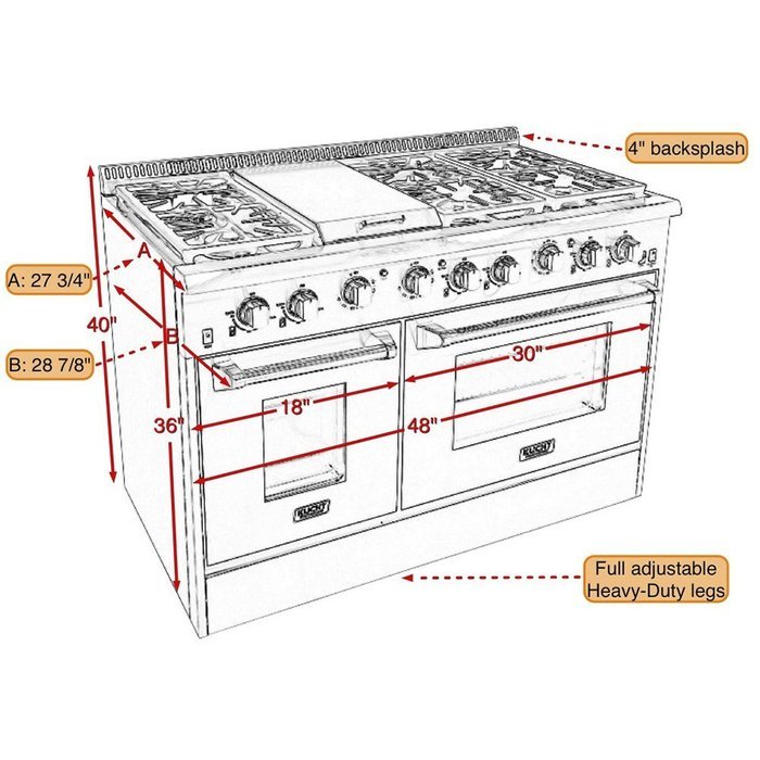 Professional 6.7 Cu. Ft. Gas Convection Range N5