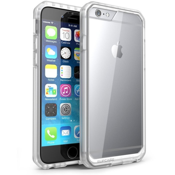 iPhone 6 6S TPU Case,TYoung(TM) 2 in 1 Set Soft TPU Flexible Silicone Frame + Transparent Clear Hard PC Back [... N69