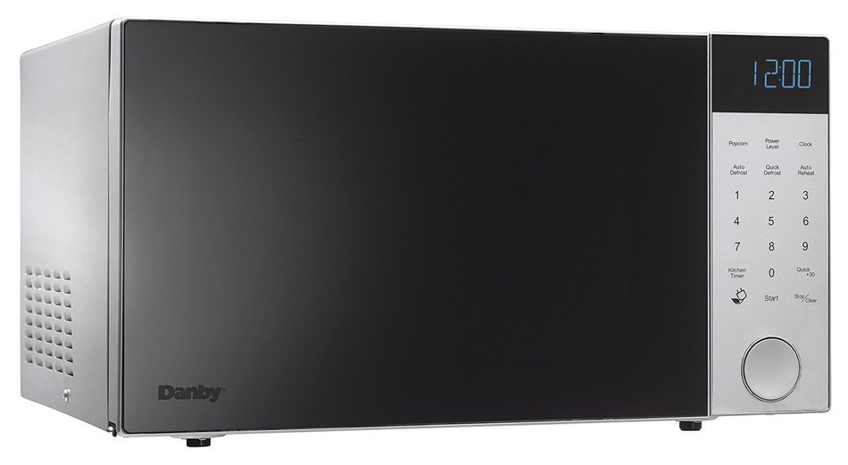 Danby 1.2 cu.ft. Nouveau Wave Microwave Oven, 1200 Watts, Brushed Silver N4
