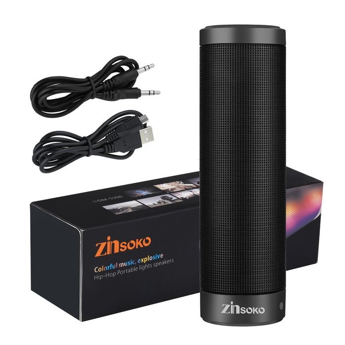 Zinsoko BS-1024 SoundRight Prism Portable Wireless Bluetooth 4.0 Speaker with 6 Visual Effects LED Show, Dual... N2