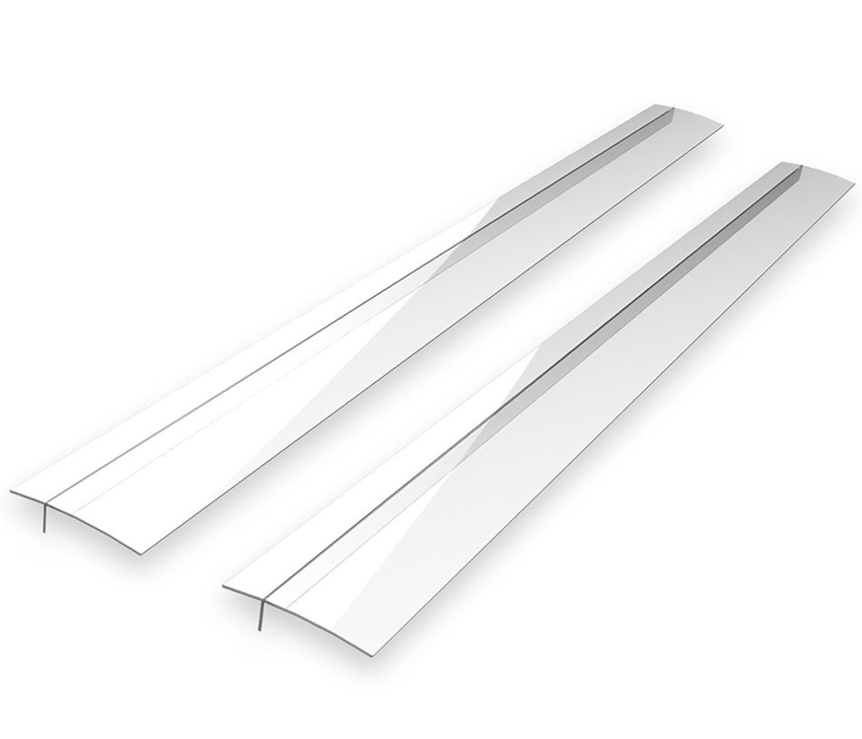 Kohzie Silicone Stove Counter Gap Cover WHITE, Stove Gap, Gap cap for stoves (Set of 2) N6