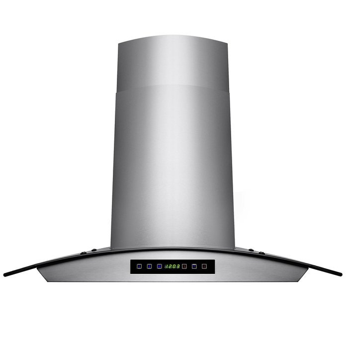 Golden Vantage 30" Wall Mount LED Display Touch Control High Quality Stainless Steel/Tempered Glass Vent Ductless... N15