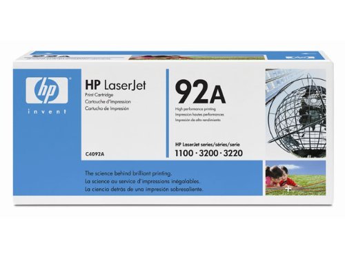 Hewlett Packard (HP) 92A OEM Laserjet: Black HPC4092A free image download