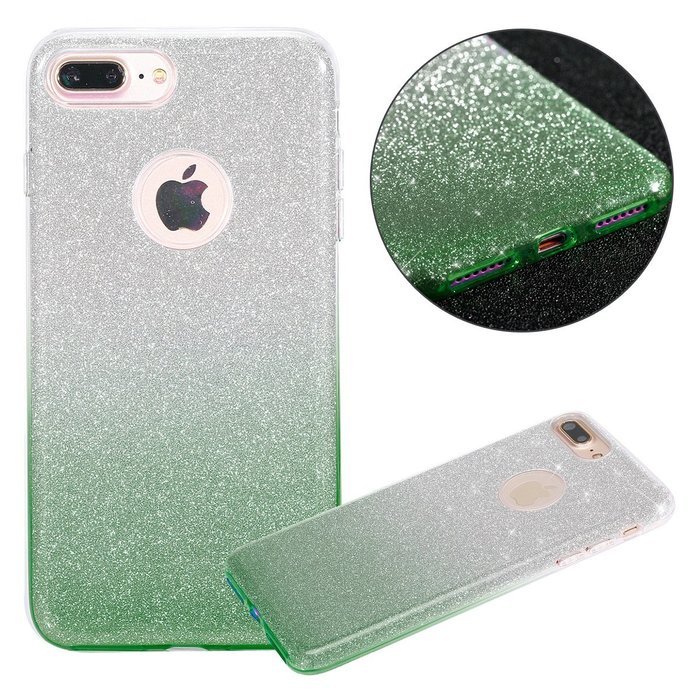 iPhone 7 2016 Bling Case,IKASEFU Creative 3 Layer Glitter Skin+Tpu+PC Glorious Silicone Bumper Case Cover for... N66