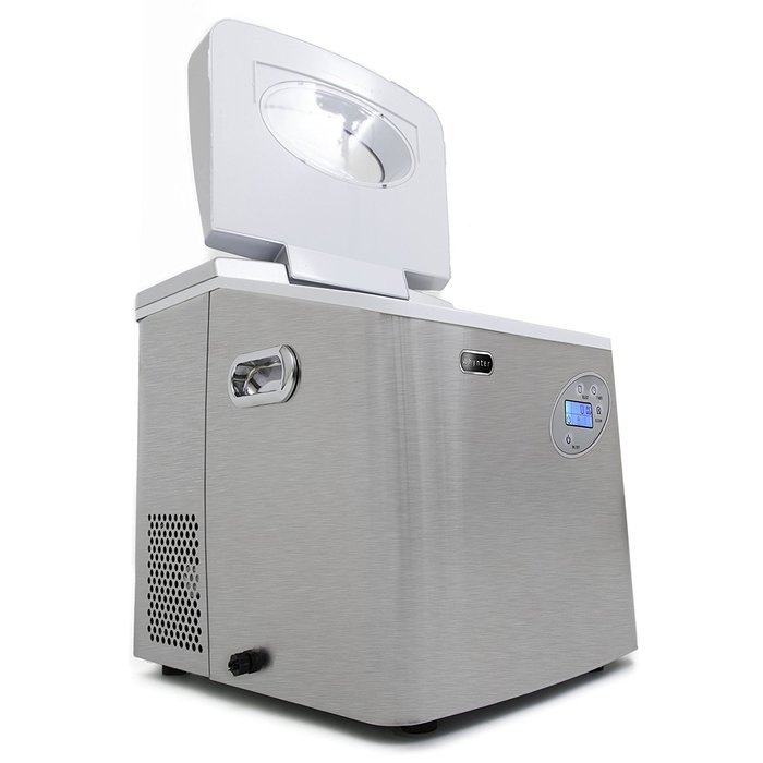 Whynter IMC-491DC Portable Ice Maker with Water Connection, 49 lb. Capacity, Stainless Steel N6