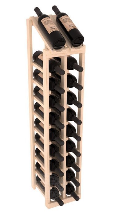 Wine Racks America Ponderosa Pine 2 Column 10 Row Display Top Kit. 13 Stains to Choose From! N13