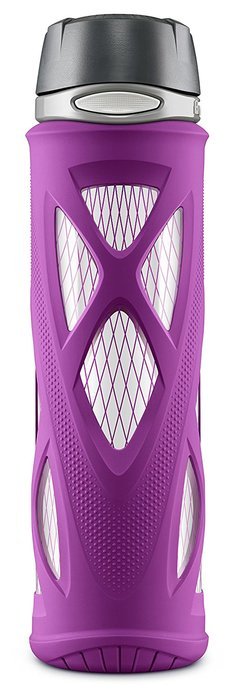 Zulu Atlas Glass Water Bottle with Flip Lid N20