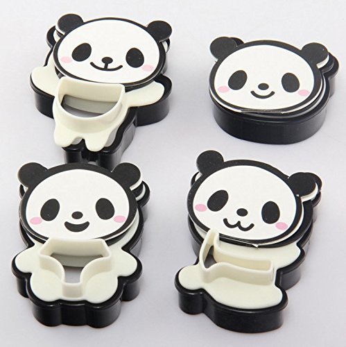 Wante 4 in 1 DIY Cartoon Panda Cartoon Biscuit Baking Mold Cake Mold Quality Baking Tools Simple and Practical
