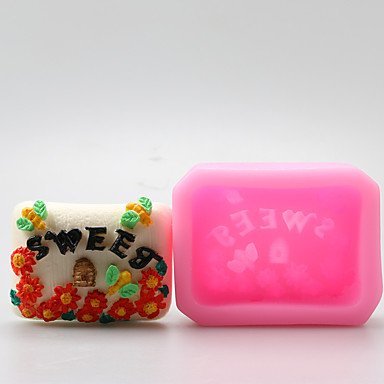 Sher Sweet Flowers Chocolate Silicone Molds,Cake Molds,Soap Molds,Decoration Tools Bakeware N4