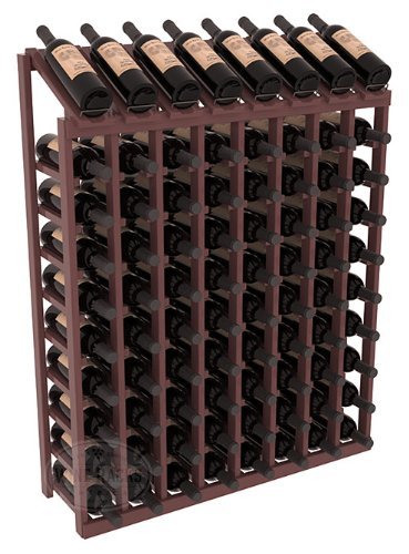 Wine Racks America Ponderosa Pine 8 Column 10 Row Display Top Kit. 13 Stains to Choose From! N12
