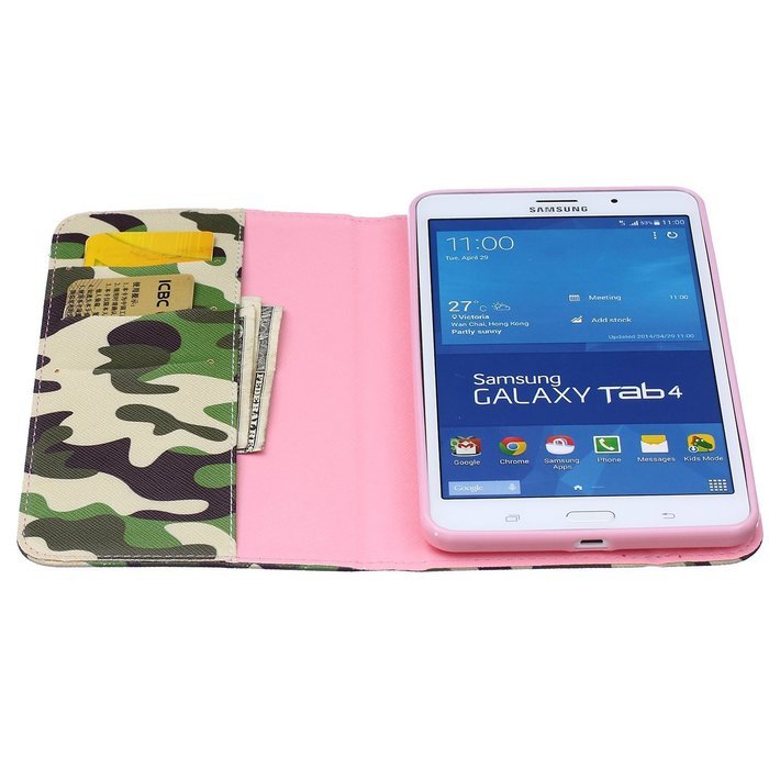 Galaxy Tab 4 10.1 Case, High Quality PU Leather Wallet Case [Card Slots] Damage Resistance and Kickstand Feature... N407
