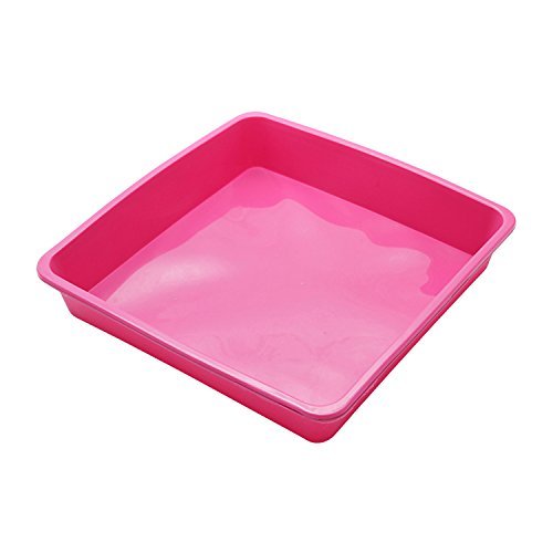 Square Silicone Cake Pan Baking Toast Mold 8.85" By 8.85" By 1.57" N2