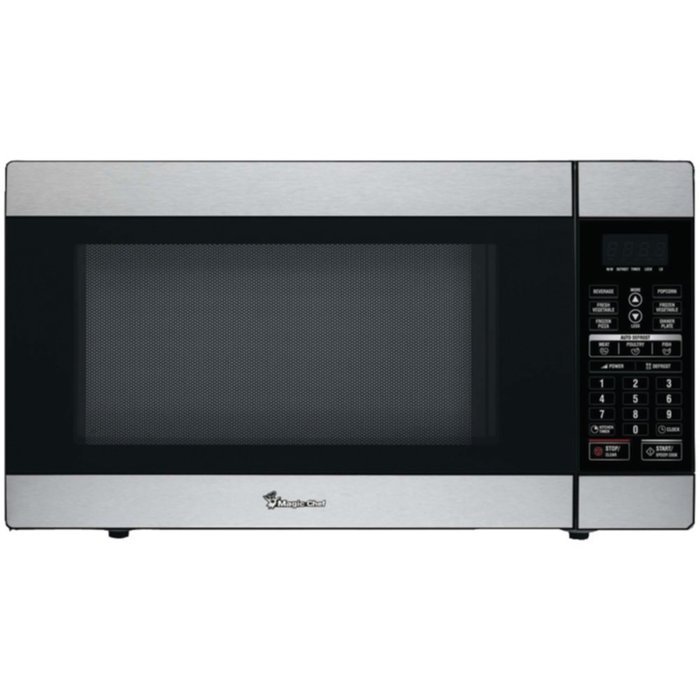 Magic Chef MCD1811ST 1.8 Cu ft 1100W Stainless Microwave W/Digital Touch & Timer Home & Garden