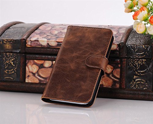 SYCOM Premium Folio Case for Samsung Galaxy Note 2 Note II N7100 with Card Holder (BRN4). 6~10 Days Delivery N4