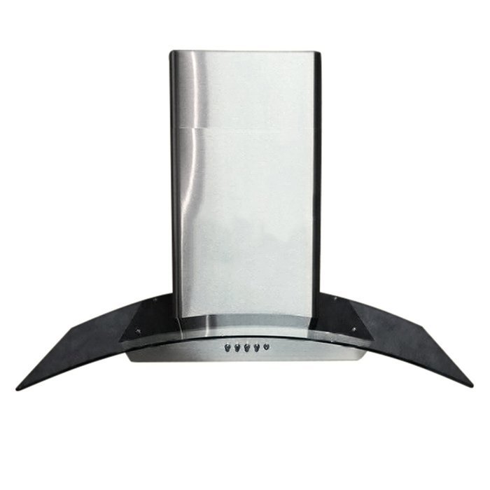 CAVALIERE 30" Wall Mounted Stainless Steel / Glass Kitchen Range Hood 860 CFM Spagna Vetro Econo Series SV198D...
