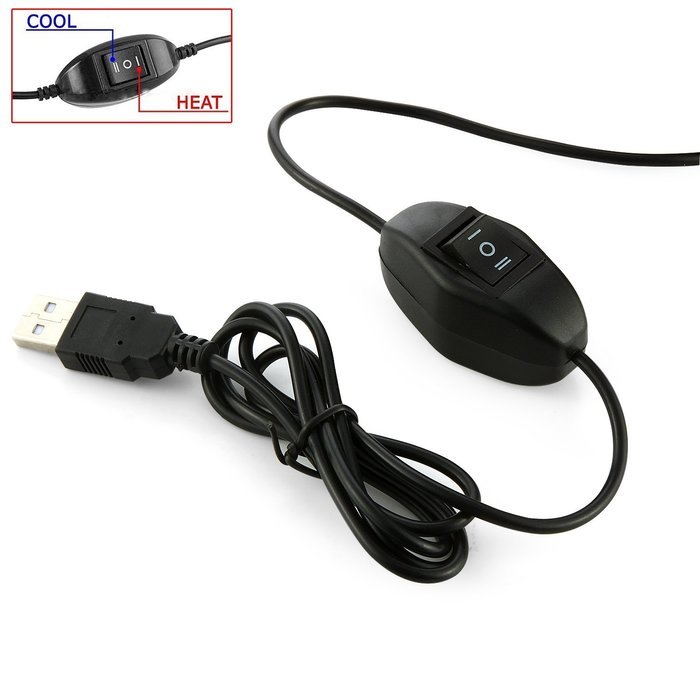 Rubility Mini USB Fridge Cooler Beverage Drink Cans Cooler/Warmer Refrigerator N18