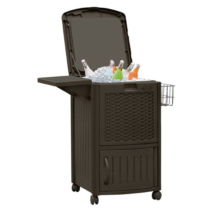 Suncast Cooler Station with Cabinet