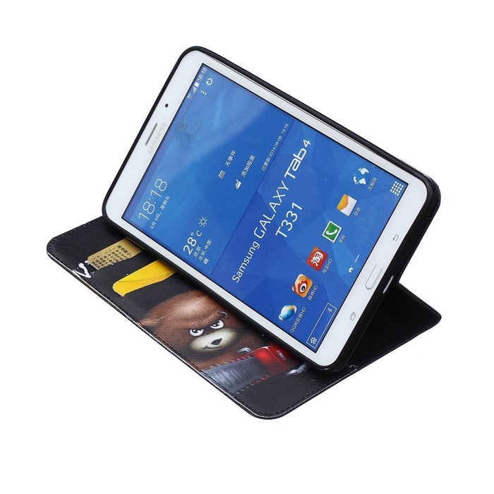 Galaxy Tab 4 10.1 Case, High Quality PU Leather Wallet Case [Card Slots] Damage Resistance and Kickstand Feature... N438