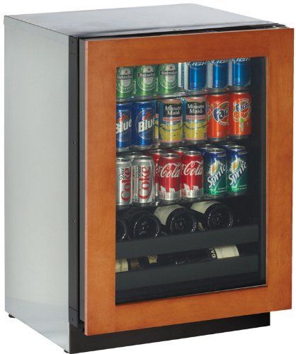U-line 3024BEVOL00: Overlay Right hand 3000 Series / 24" Beverage Center / Digitally Controlled Single-Zone Convection... N2