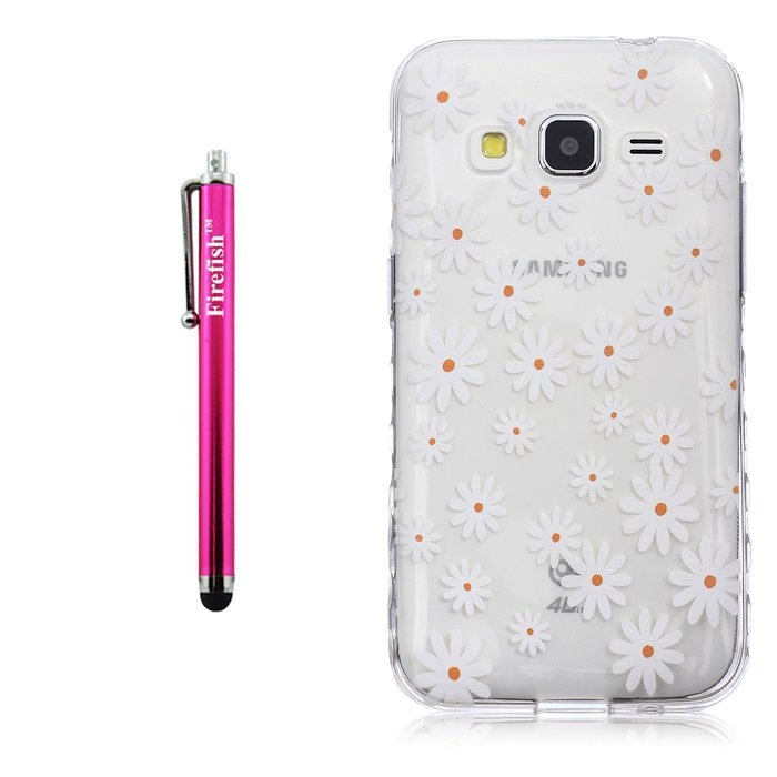 J7 Case, Firefish Colorful Pattern TPU Durable Soft TPU Back [Soft-Flex] [Shock Absorption Technology] Case for... N253