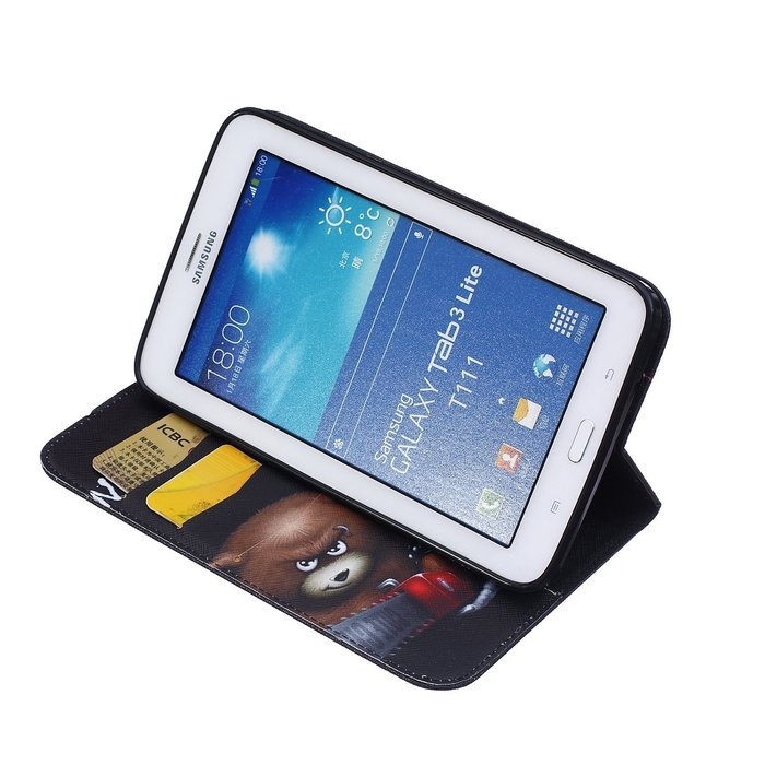 Galaxy Tab 4 10.1 Case, High Quality PU Leather Wallet Case [Card Slots] Damage Resistance and Kickstand Feature... N449