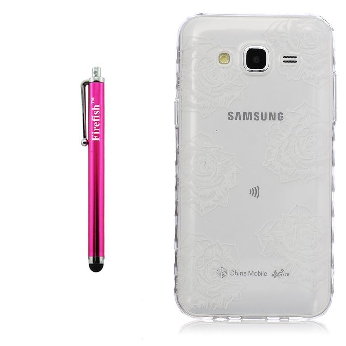 J7 Case, Firefish Colorful Pattern TPU Durable Soft TPU Back [Soft-Flex] [Shock Absorption Technology] Case for... N262