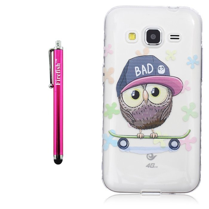 J7 Case, Firefish Colorful Pattern TPU Durable Soft TPU Back [Soft-Flex] [Shock Absorption Technology] Case for... N263