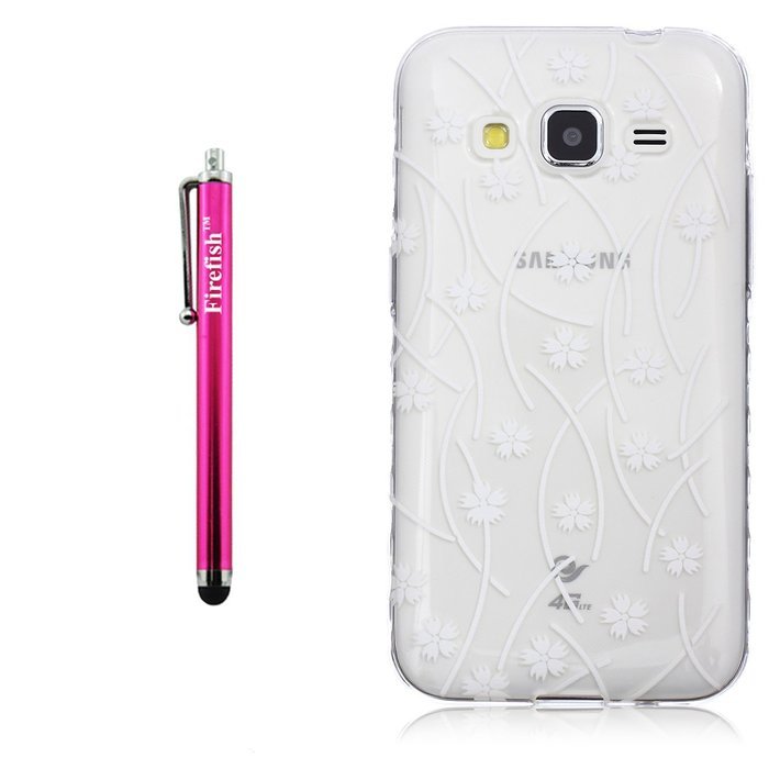 J7 Case, Firefish Colorful Pattern TPU Durable Soft TPU Back [Soft-Flex] [Shock Absorption Technology] Case for... N266