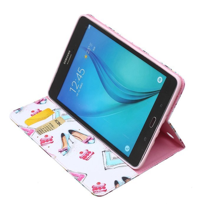 Galaxy Tab 4 10.1 Case, High Quality PU Leather Wallet Case [Card Slots] Damage Resistance and Kickstand Feature... N458