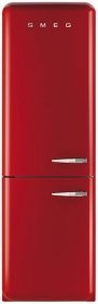 Smeg FAB32URDLN 24" 50's Retro Style Bottom Freezer Refrigerator with 10.74 cu. ft. Capacity No Frost Fast-Freezing...