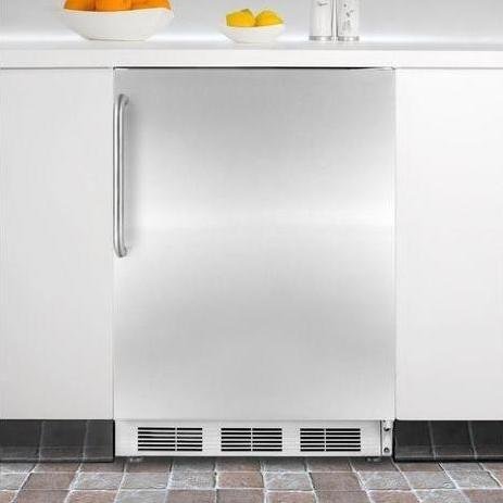 Summit FF6CSSRHD 24" Built In Undercounter All Refrigerator with Complete Stainless Steel Exterior N3