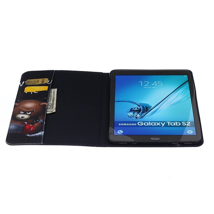 Galaxy Tab 4 10.1 Case, High Quality PU Leather Wallet Case [Card Slots] Damage Resistance and Kickstand Feature... N475