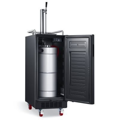 EdgeStar 15" Built-In Black Stainless Steel Kegerator N5