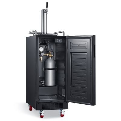 EdgeStar 15" Built-In Black Stainless Steel Kegerator N6