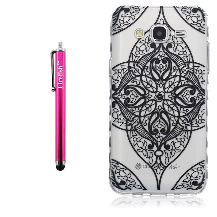 J7 Case, Firefish Colorful Pattern TPU Durable Soft TPU Back [Soft-Flex] [Shock Absorption Technology] Case for... N302