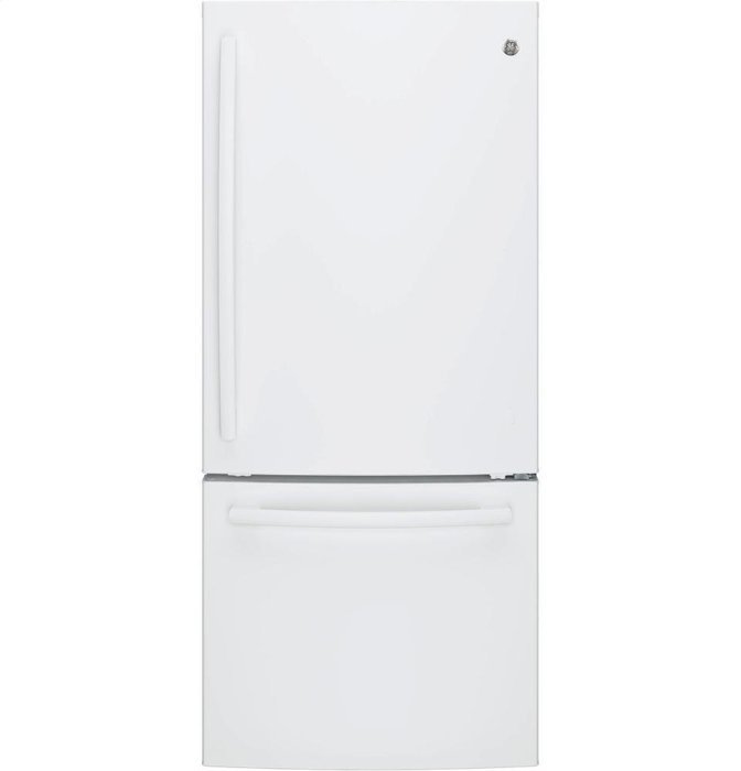 GE White Bottom Freezer Refrigerator N12