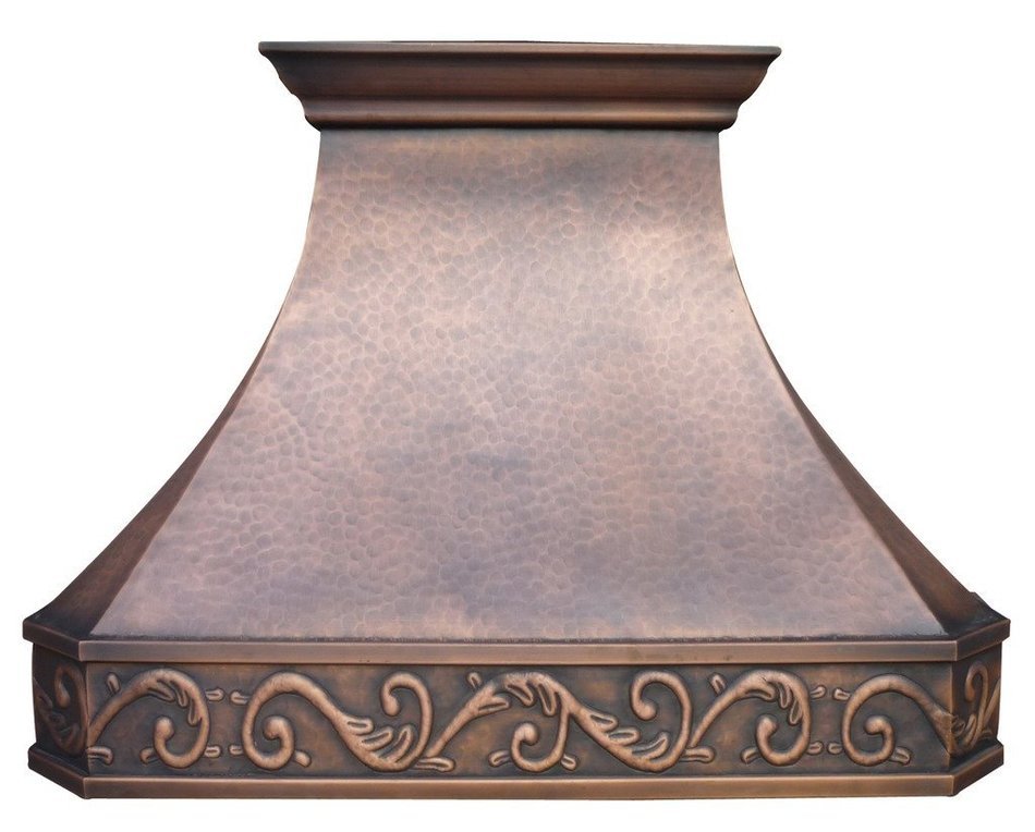 Copper Best H3 362127L Copper Vent Hood with Liner Wall Mounted 30 inch N2