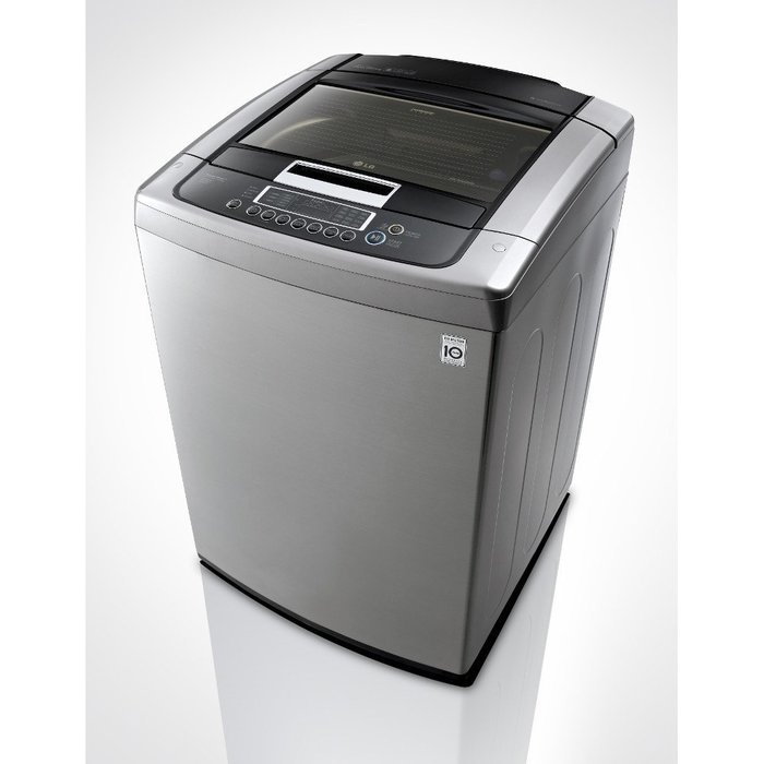 LG Graphite 4.5 Cu Ft Front Control Top Load Washer and 7.3 Cu Ft Steam ELECTRIC DRYER WT1201CV_DLEY1201V N4
