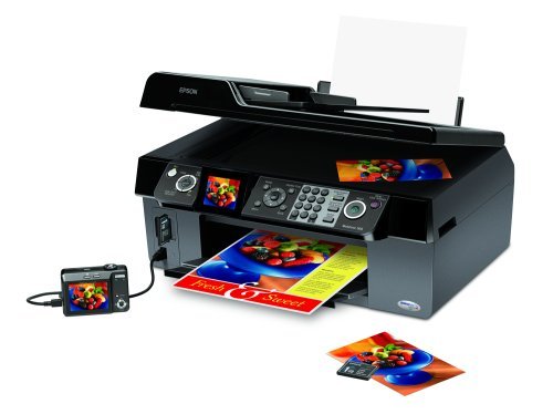 Epson WorkForce 500 All-in-One Printer (Black) (C11CA40201) N4
