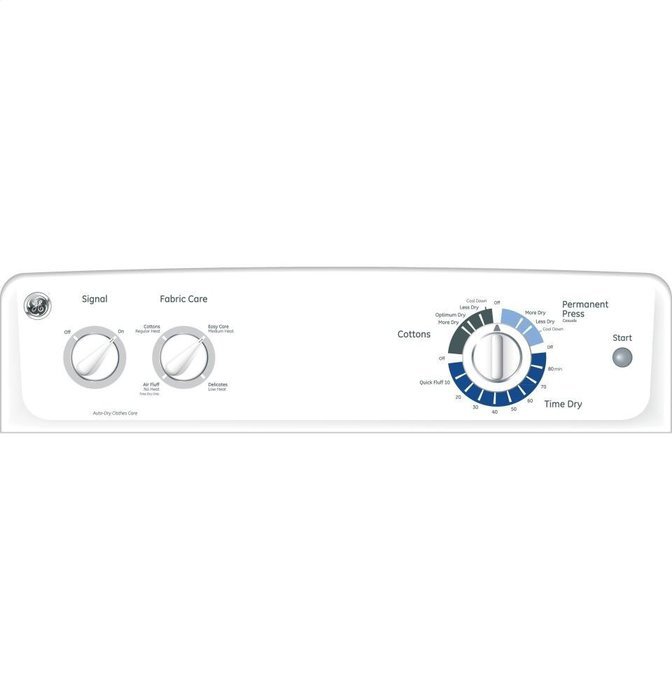 6.0 Cu. Ft. Capacity DuraDrum Gas Dryer &ndash; White N2