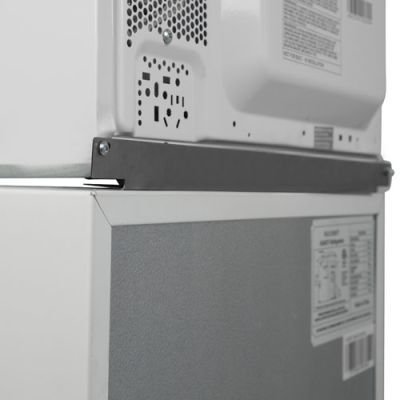 Energy Star White Refrigerator and Microwave Combo N2