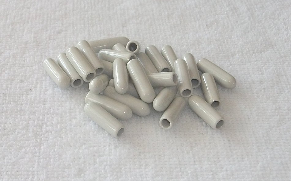 25 Dishwasher Rack TINE Repair Caps - (Lt. GREY)