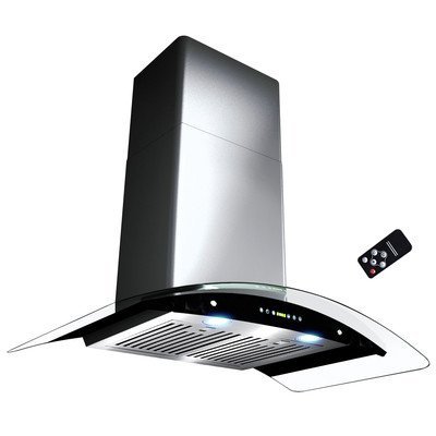 30" 400 CFM Convertible Wall Mount Range Hood Finish: Silver