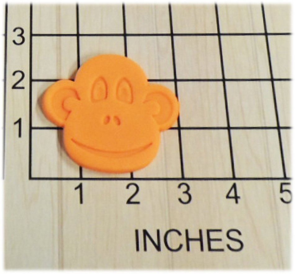 Kids Monkey Face Fondant Cookie Cutter and Stamp #1377
