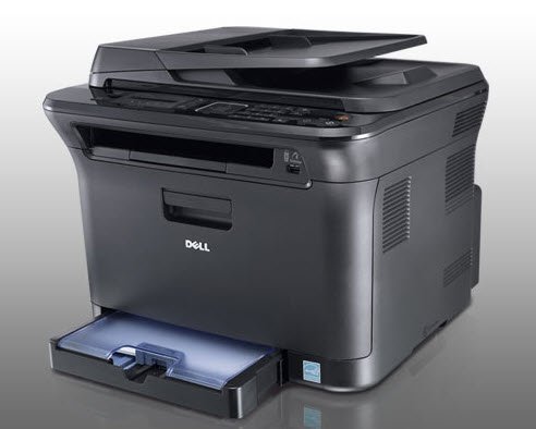 Dell 1235cn Multifunction Network Color Laser Printer - Max Resolution 2400x600 dpi - Max Printing Speed 17 ppm... N4