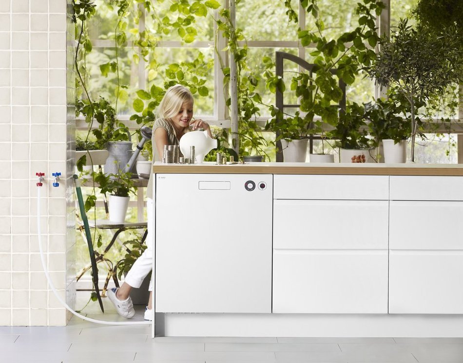 XXL Tank 6 Programs Dishwasher Finish: White